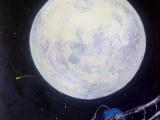 1Q84 (acrlyic/olio su tela) 45 x 55cm; 2020; 420€