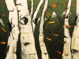 birch forest ) 40x29cm, ; 2015; 80€