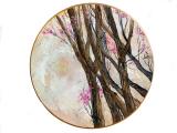 Ciliegia giapponese I (olio su tavola) 60cm; 2021; 350€