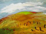 Dopo battaglia di Cer (olio su tela) 50 x 70 cm; 2013; €