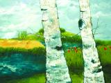 fidancamento (olio su tela) 90 x 110; 2004; 1500€