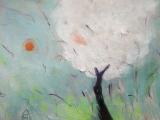 Giappone inverno (olio su tela) 25 x 35 cm; 2018; 150€