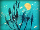 Le Neige Danse (decollage& drawing) 36 x 27cm; 2021; 50€