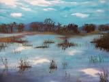 l'hotel degli uccellini (olio su tela) 70 x 70; 2004; 800€