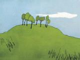 Mondo piatto (acquatinta, linoleografia) 30 x 38; 2002; 120€