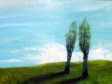 occhi negli occhi,  (olio su tela) 100 x 70 cm; 2006; 1500€