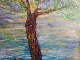 Omaggio a Livio Rosignano  (acrlyic/olio su tela) 50 x 70cm; 2022; 500€