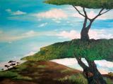 ospiti (olio su tela) 80 x 60 cm; 2005; €