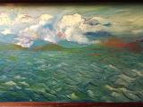 Panorama dal Porto San Rocco  (olio su tavola) 158 x 60 cm; 2022; 800€