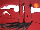  red mountain ) 40x29cm, ; 2015; €